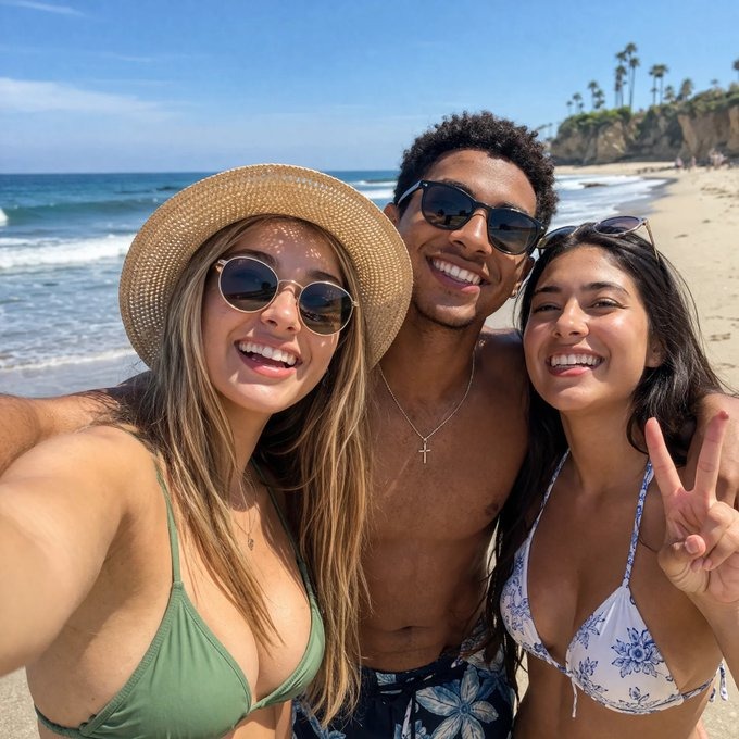 AI-generated photorealistic couple portrait with cinematic depth of field